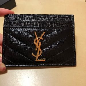YSL cardholder black Used
